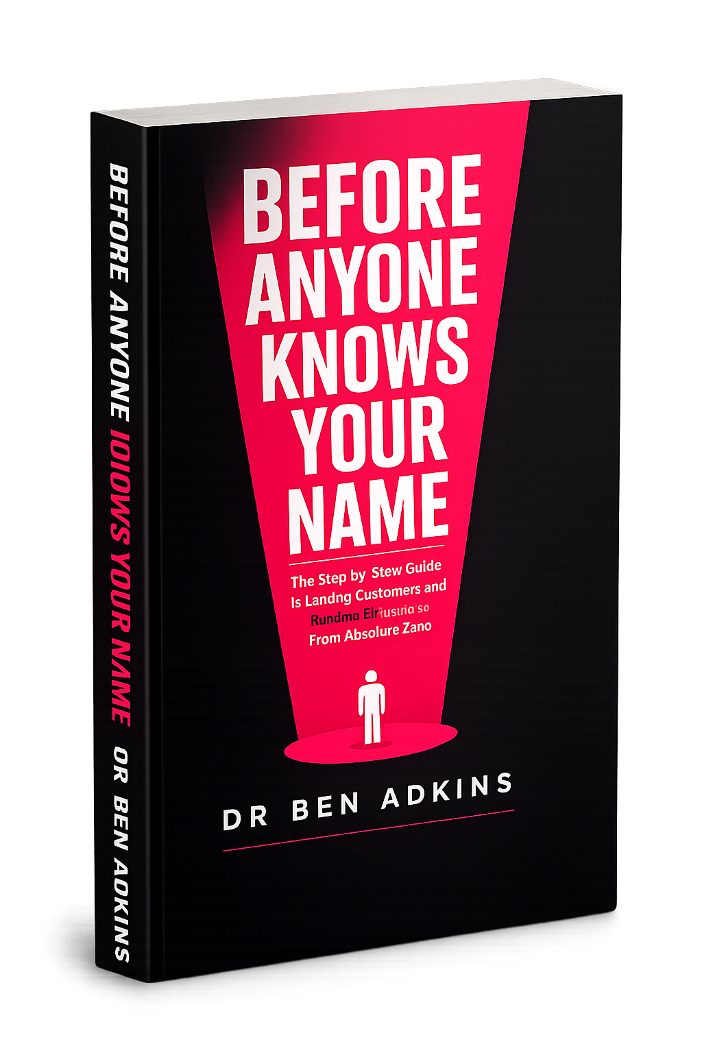 Before Anyone Knows Your Name – 3D book cover